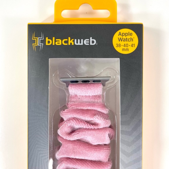Blackweb Scrunchie Pink/Rose Apple Watch Band - 38/40/41 mm ~ NEW ~ Never Used - Picture 10 of 13